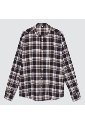 Camisa Para Hombre Manga Larga Sin Bolsillo Color Negro Marca Ostu #60010589