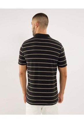 Polo Para Hombre Cuello Tejido Con Bolsillo Color Negro Marca Ostu #60110799