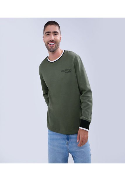 Buzo Para Hombre Cuello Redondo Color Verde  Marca Ostu #60060452