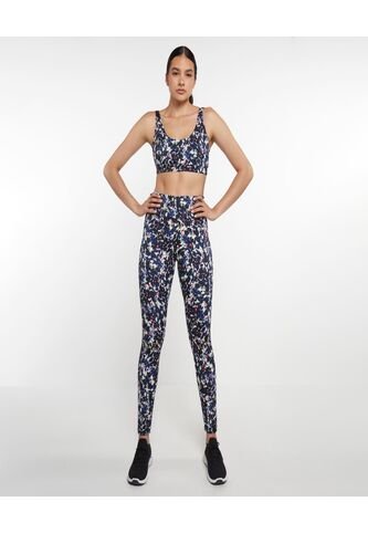 Leggins Para Mujer Largo Color Azul  Marca Ostu #40230396 Ostu