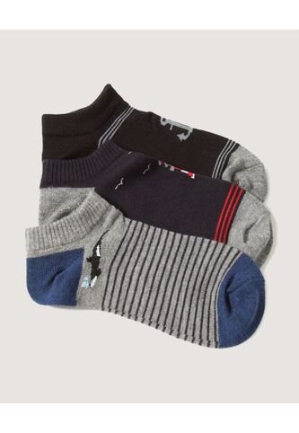 Medias Infantil Niño Invisible Algodon Color Negro Marca Ostu #80980079 Ostu