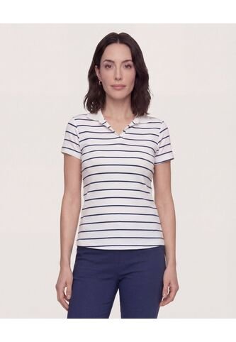 Polo Basica  Para Mujer Azul Ostu Ostu