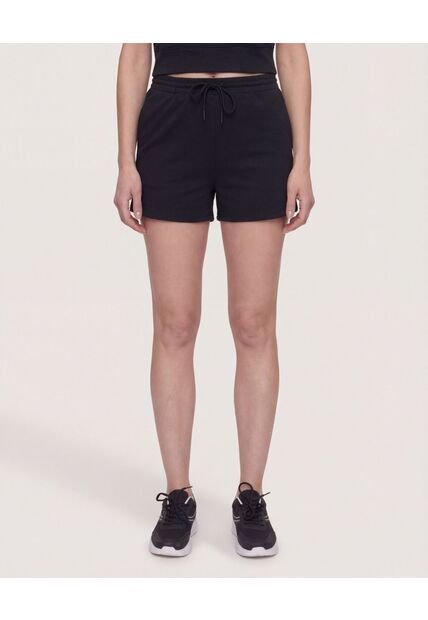 Short Unicolor  Para Mujer Negro Ostu