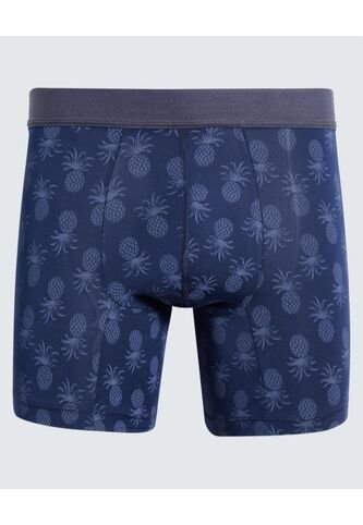 Boxer Para Hombre Filete Corto Microfibra Color Azul  Marca Ostu #60000478 Ostu