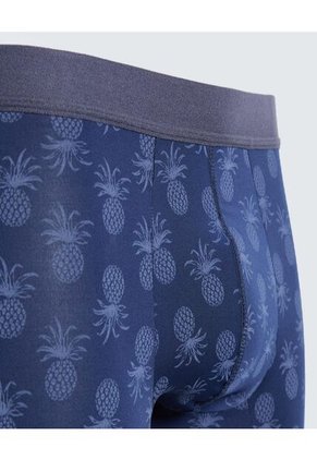 Boxer Para Hombre Filete Corto Microfibra Color Azul  Marca Ostu #60000478