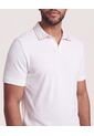 Polo Texturizado Cuello Contraste  Para Hombre Crema Ostu de Ostu