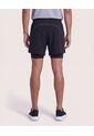 Bermuda Running Reflectiva  Para Hombre Negro Ostu de Ostu