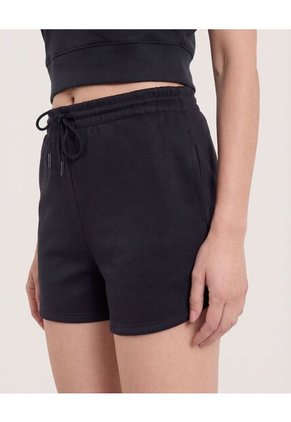 Short Unicolor  Para Mujer Negro Ostu