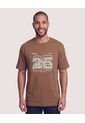 Camiseta Regular Estampado 25  Para Hombre Café Ostu de Ostu