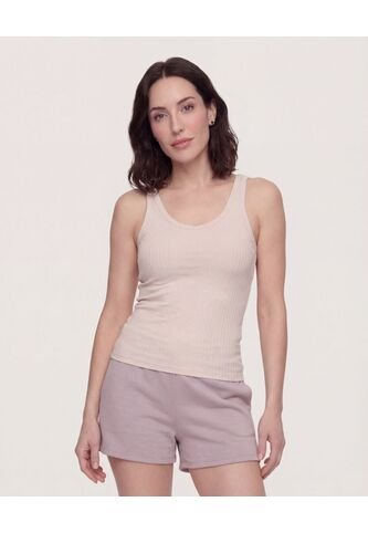 Camiseta Manga Sisa Escotada  Para Mujer Café Ostu Ostu