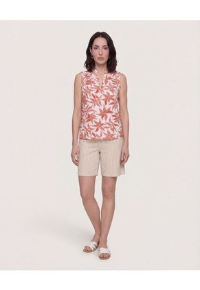 Short Clásico Tiro Alto  Para Mujer Beige Ostu