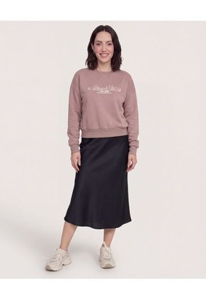 Buzo New York  Para Mujer Café Ostu