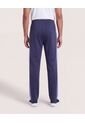 Pantalón Con Contraste Lateral  Para Hombre Azul Ostu de Ostu