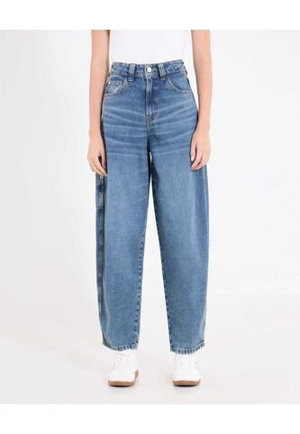Jean  Para Mujer Balloon Color Azul Marca Ostu #40160628 Ostu