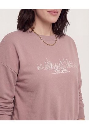 Buzo New York  Para Mujer Café Ostu