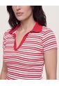 Polo Cropped  Para Mujer Rojo Ostu de Ostu