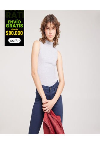 Camiseta Para Mujer Manga Sisa Color Gris  Marca Ostu #40091510 Ostu