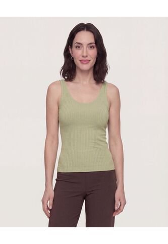 Camiseta Manga Sisa Escotada  Para Mujer Verde Ostu Ostu