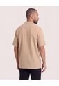 Camisa Resort Tricot  Para Hombre Beige Ostu de Ostu
