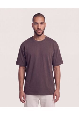 Camiseta Relaxed Estampado Republic  Para Hombre Café Ostu Ostu