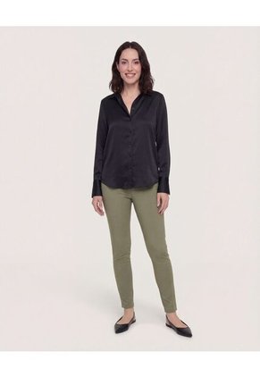 Pantalón Basico Tipo Chino  Para Mujer Verde Ostu