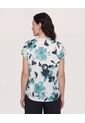 Blusa Con Escote En V  Para Mujer Verde Ostu de Ostu