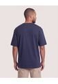 Camiseta Oversize Con Bolsillo  Para Hombre Azul Ostu de Ostu