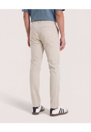 Pantalón Basico Chino  Para Hombre Beige Ostu