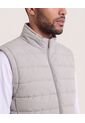 Chaleco Acolchado Con Cremallera  Para Hombre Gris Ostu de Ostu
