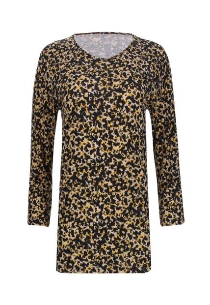 Camiseta Para Mujer Manga 3/4 Color Amarillo  Marca Ostu #40090836