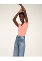 Camiseta Para Mujer Manga Corta Color Naranja Marca Ostu #40091486 de Ostu