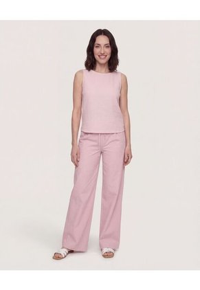 Pantalón Encauchado  Para Mujer Rosa Ostu