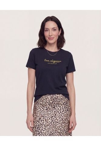 Camiseta Basica Screen  Para Mujer Negro Ostu Ostu