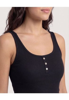 Body Para Mujer Manga Sisa Color Negro Marca Ostu #40200227