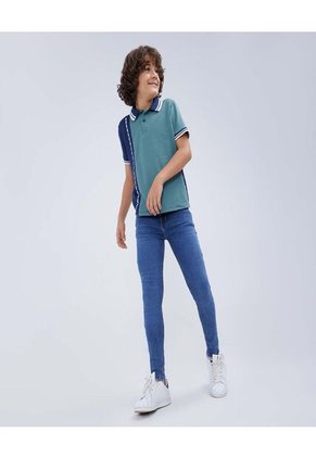 Jean Para Niño Skinny Color Azul Medio Marca Ostu #80160080