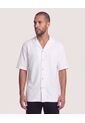 Camisa Resort Tricot  Para Hombre Crema Ostu de Ostu