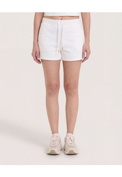 Short Unicolor  Para Mujer Blanco Ostu
