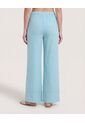 Pantalón Amplio Con Elastico  Para Mujer Azul Ostu de Ostu
