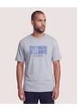 Camiseta Regular Estampado Speedway  Para Hombre Gris Ostu de Ostu