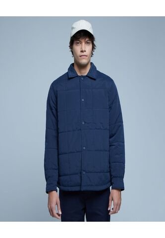 Chaqueta Para Hombre Acolchada Color Azul  Marca Ostu #60080132 Ostu