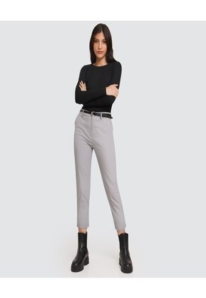 Pantalon Para Mujer Chino Color Gris Marca Ostu #40070345