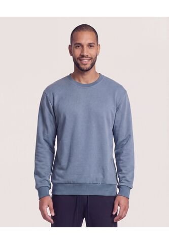 Buzo Cuello Redondo Unicolor  Para Hombre Verde Ostu Ostu