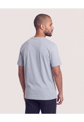 Camiseta Regular Estampado Speedway  Para Hombre Gris Ostu