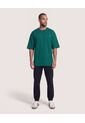 Camiseta Oversize  Para Hombre Verde Ostu de Ostu