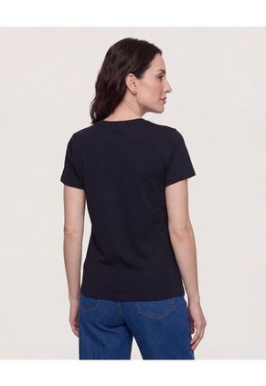 Camiseta Basica Screen  Para Mujer Negro Ostu