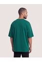 Camiseta Oversize  Para Hombre Verde Ostu de Ostu