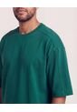 Camiseta Oversize  Para Hombre Verde Ostu de Ostu