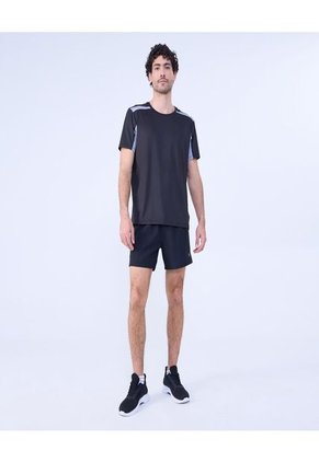 Bermuda Para Hombre Deportiva Corto Color Negro Marca Ostu #60100409