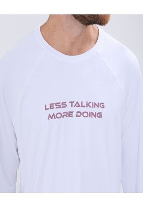 Camiseta Para Hombre Manga Larga Color Blanco Marca Ostu #60091380