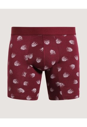 Boxer Para Hombre Filete Medio Algodón Color Vino Marca Ostu #60000508